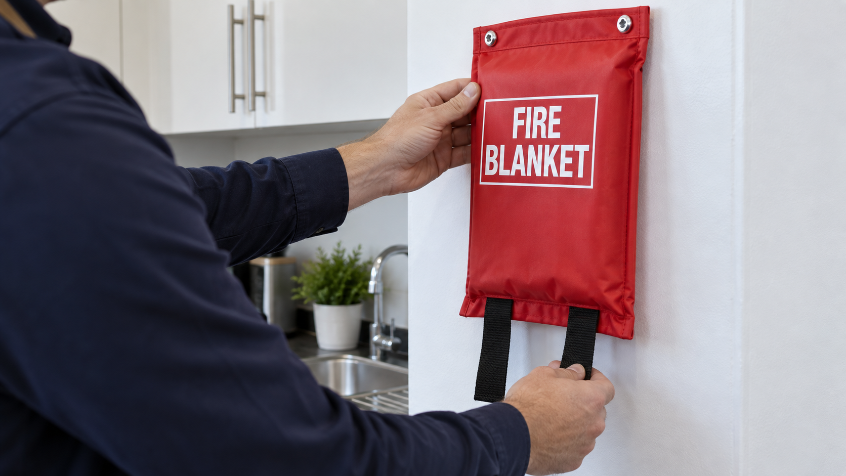 Fire blanket illustration
